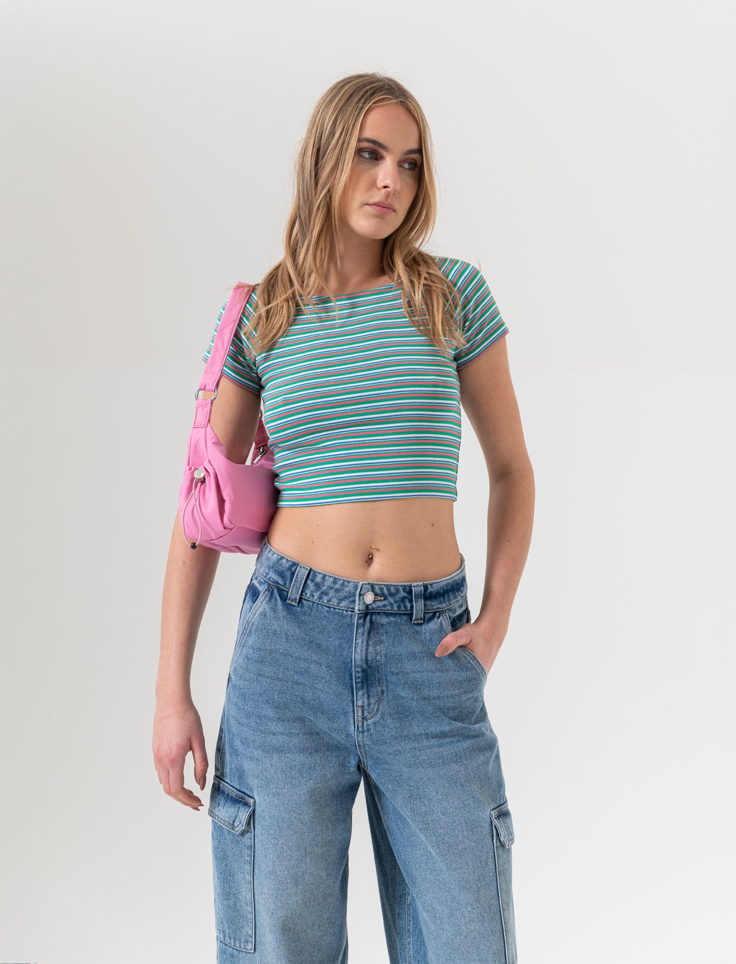 T-shirt crop da donna - var 2