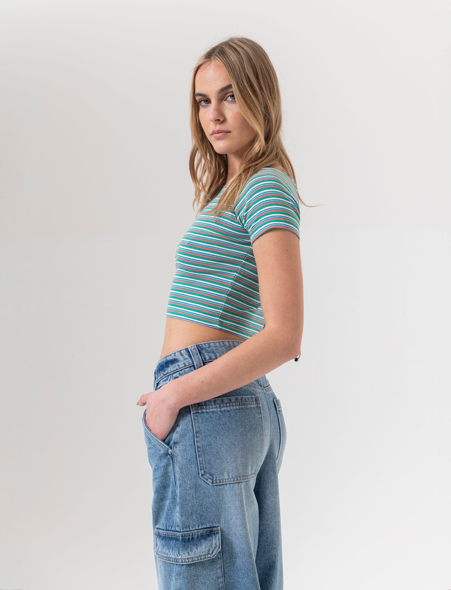 T-shirt crop da donna - var 2