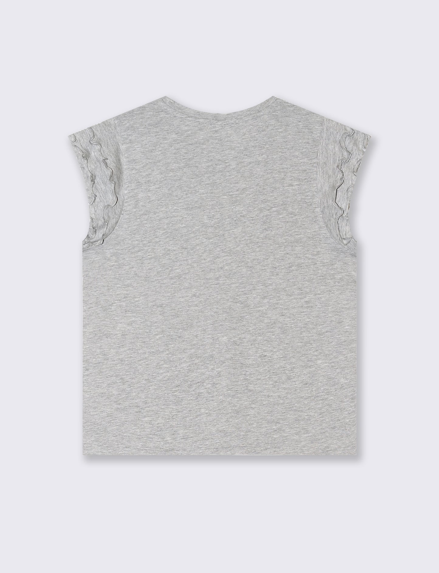 T-shirt con rouches da donna - Grigio melange