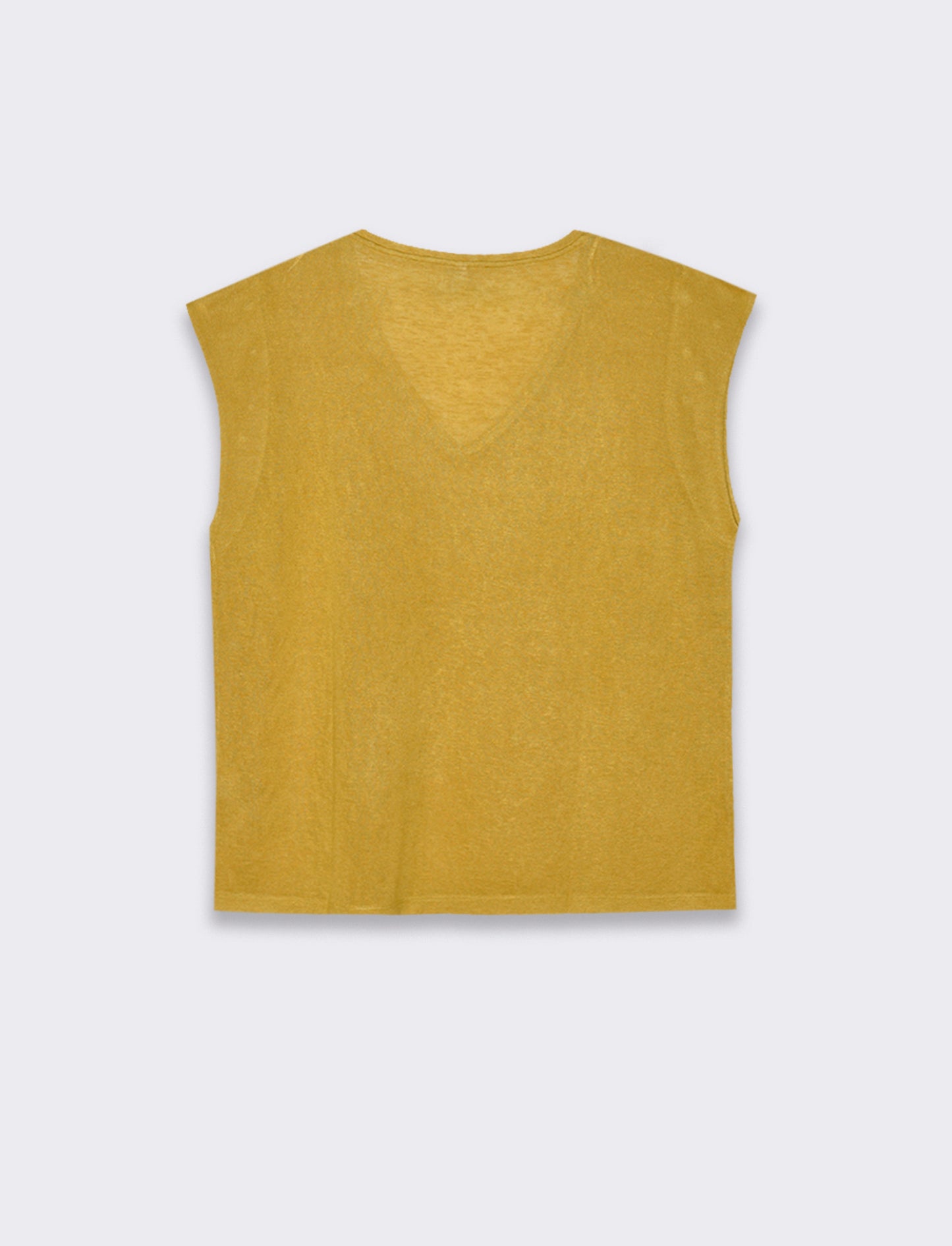 Woman's embellished t-shirt with unique designs - Yellow