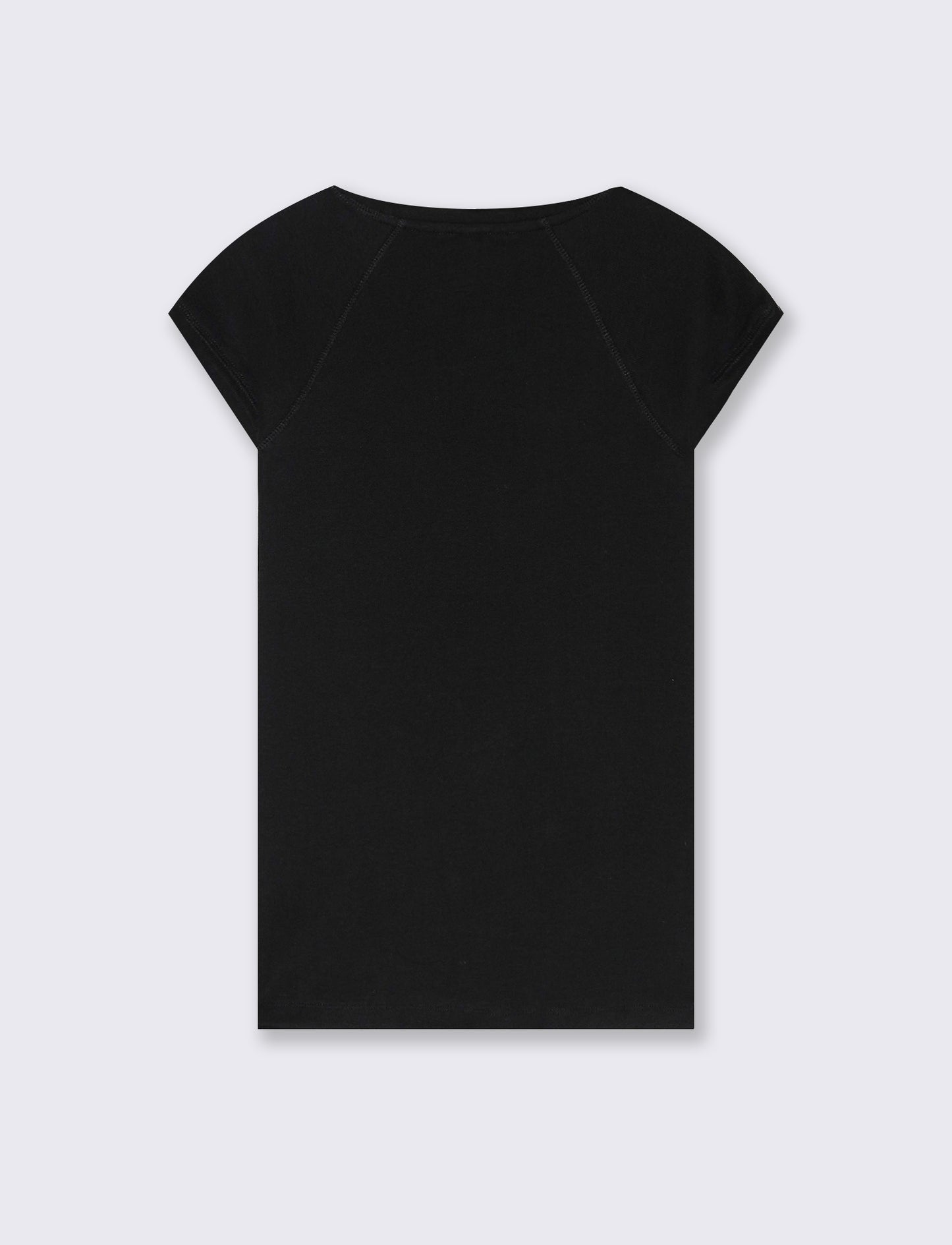 T-shirt basica da donna - Nero