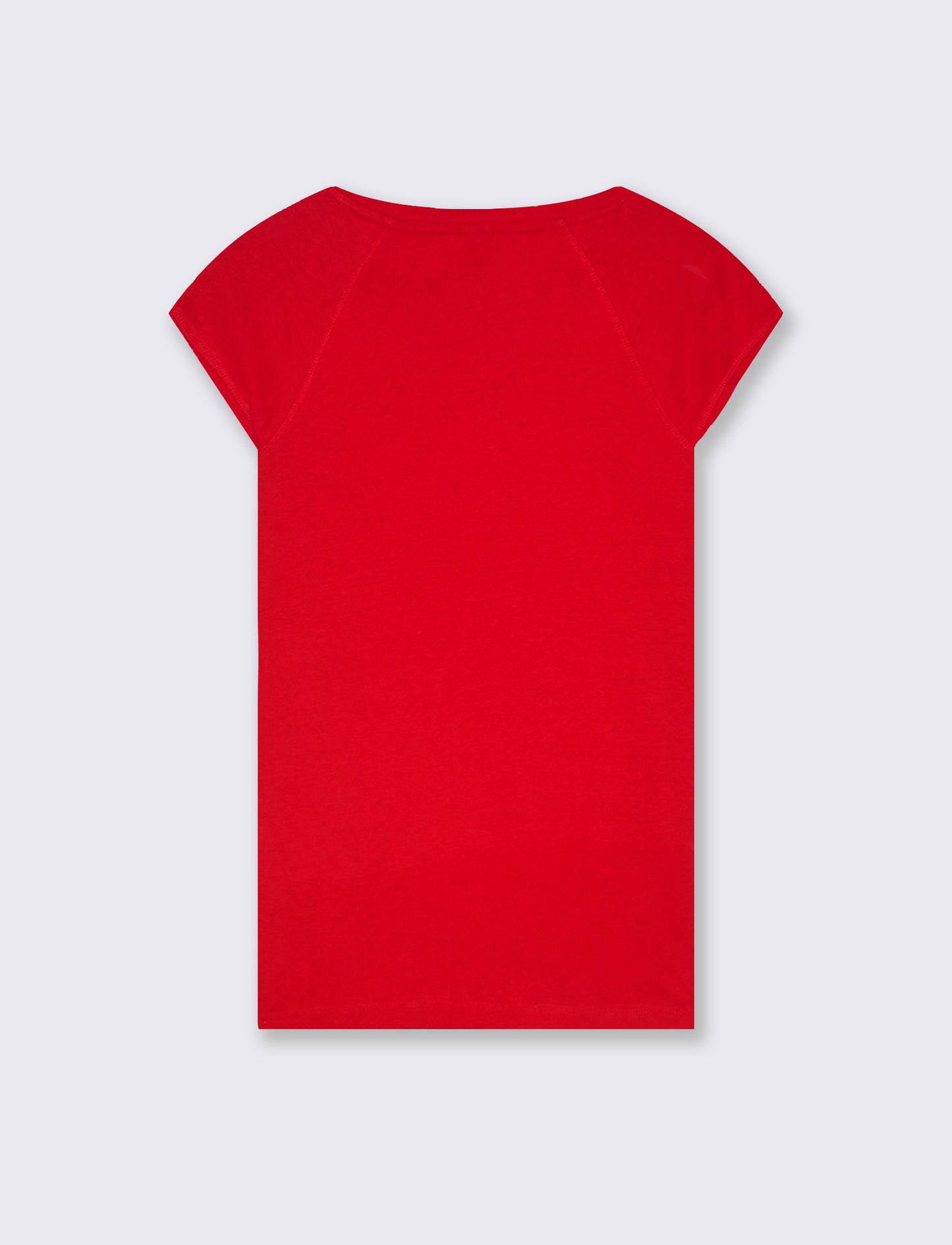 Woman's basic t-shirt for everyday wear - Red