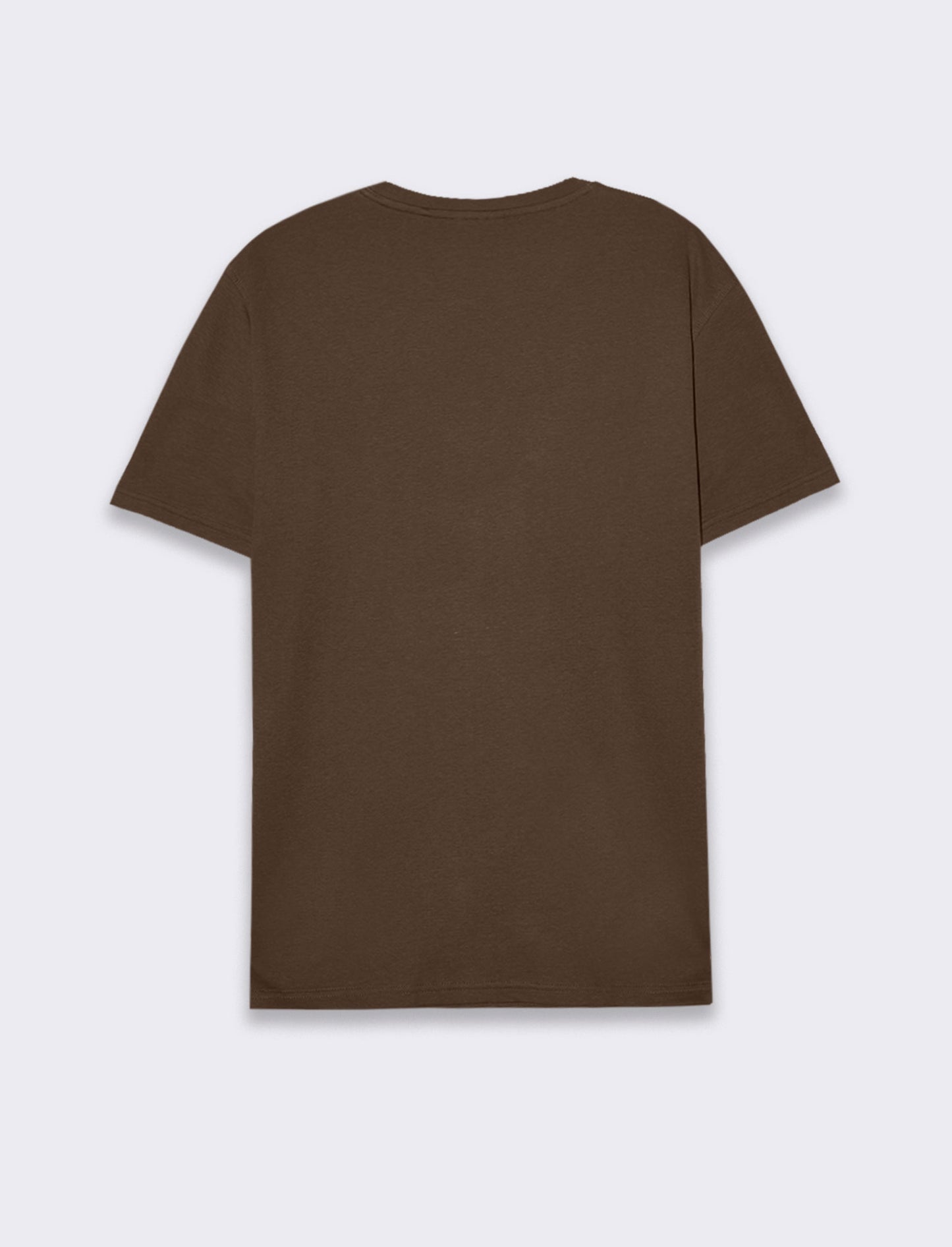 T-shirt in cotone struttura jacquard da uomo - Moro