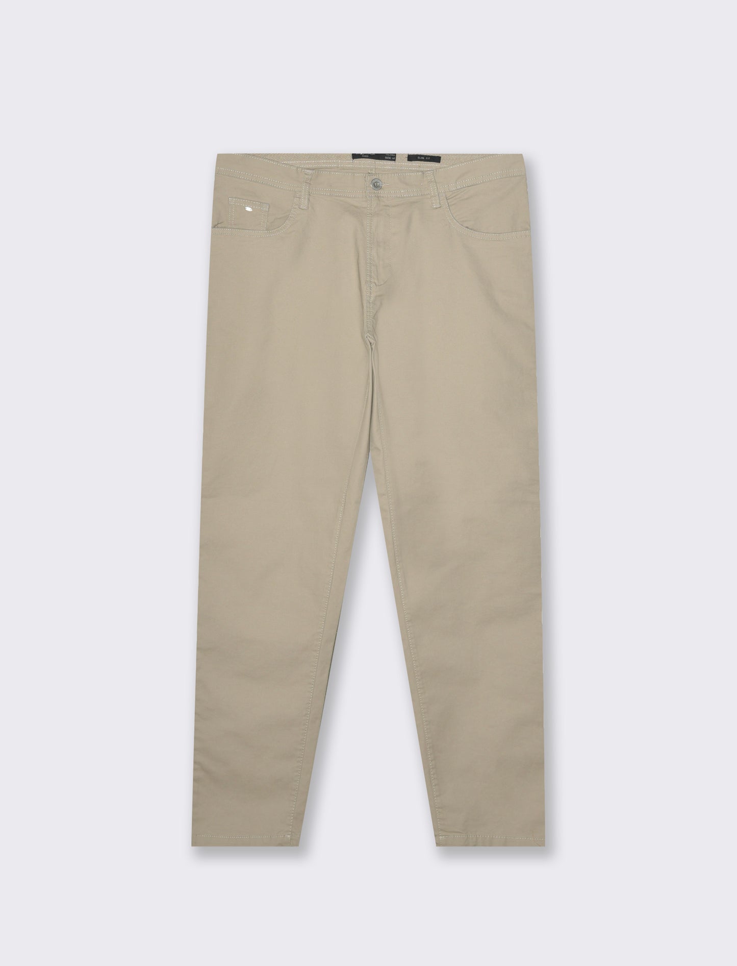 Pantaloni 5 tasche slim fit da uomo - Beige
