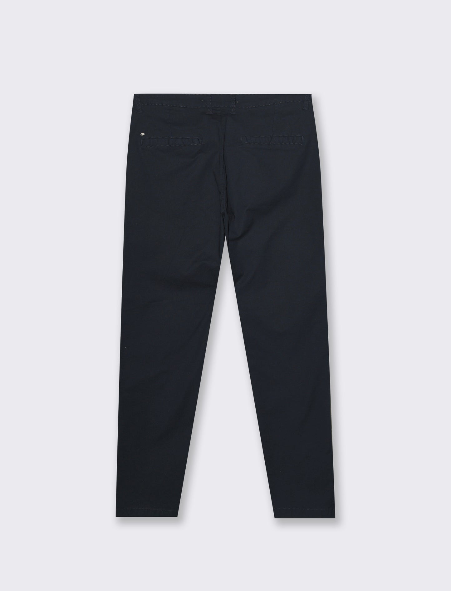 Pantaloni chino slim fit tessuto operato da uomo - Blu