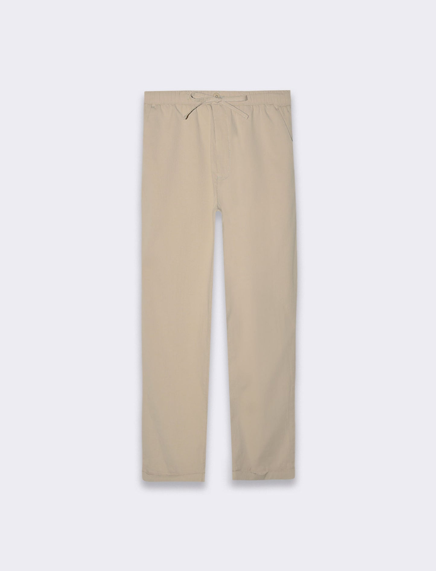 Pantaloni chino jogger struttura ottoman da uomo - Sabbia