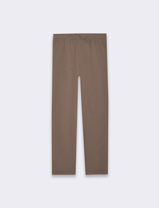 Man's ottoman structure chino jogger pants - Grey
