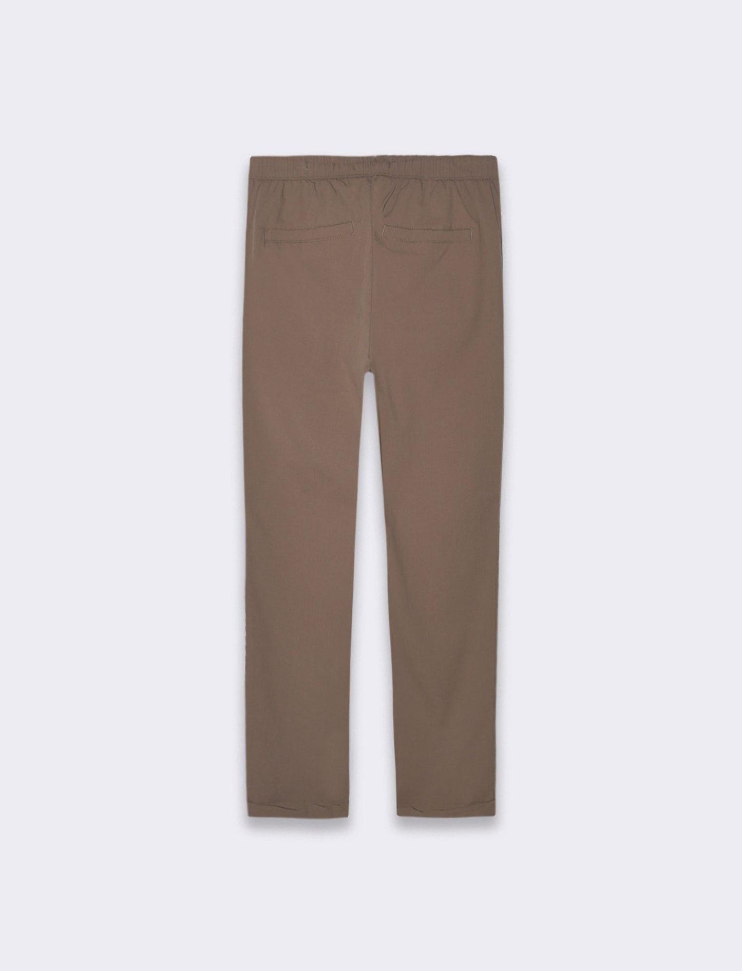 Pantaloni chino jogger struttura ottoman da uomo - Grigio fango