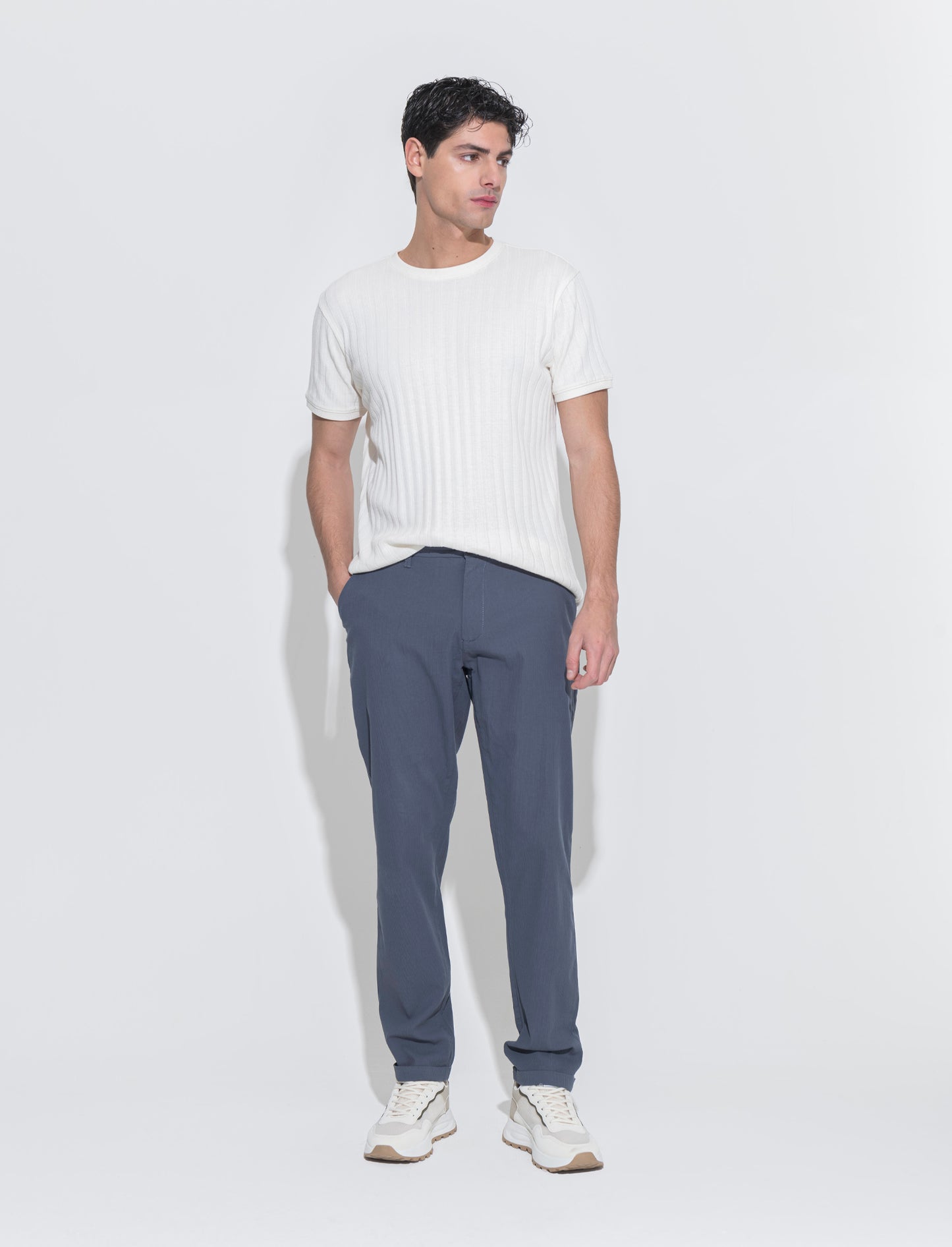 Pantaloni chino struttura ottoman da uomo - Avion