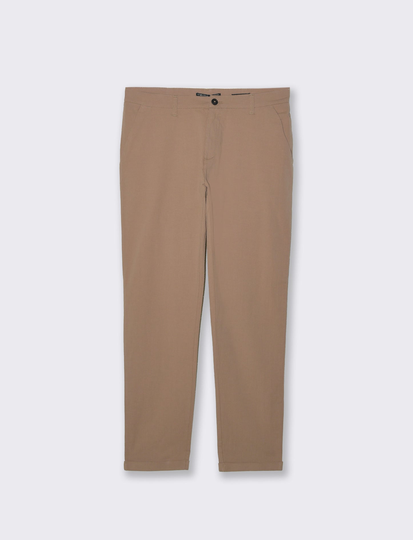 Pantaloni chino struttura ottoman da uomo - Grigio tortora
