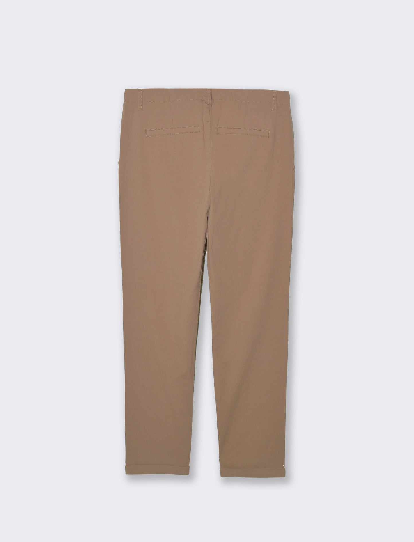 Pantaloni chino struttura ottoman da uomo - Grigio tortora