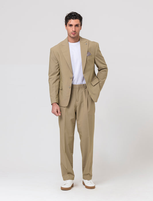 Pantaloni da completo relaxed fit da uomo - Verde