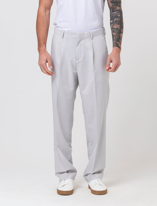 Pantaloni da completo relaxed fit da uomo - Grigio ghiaccio