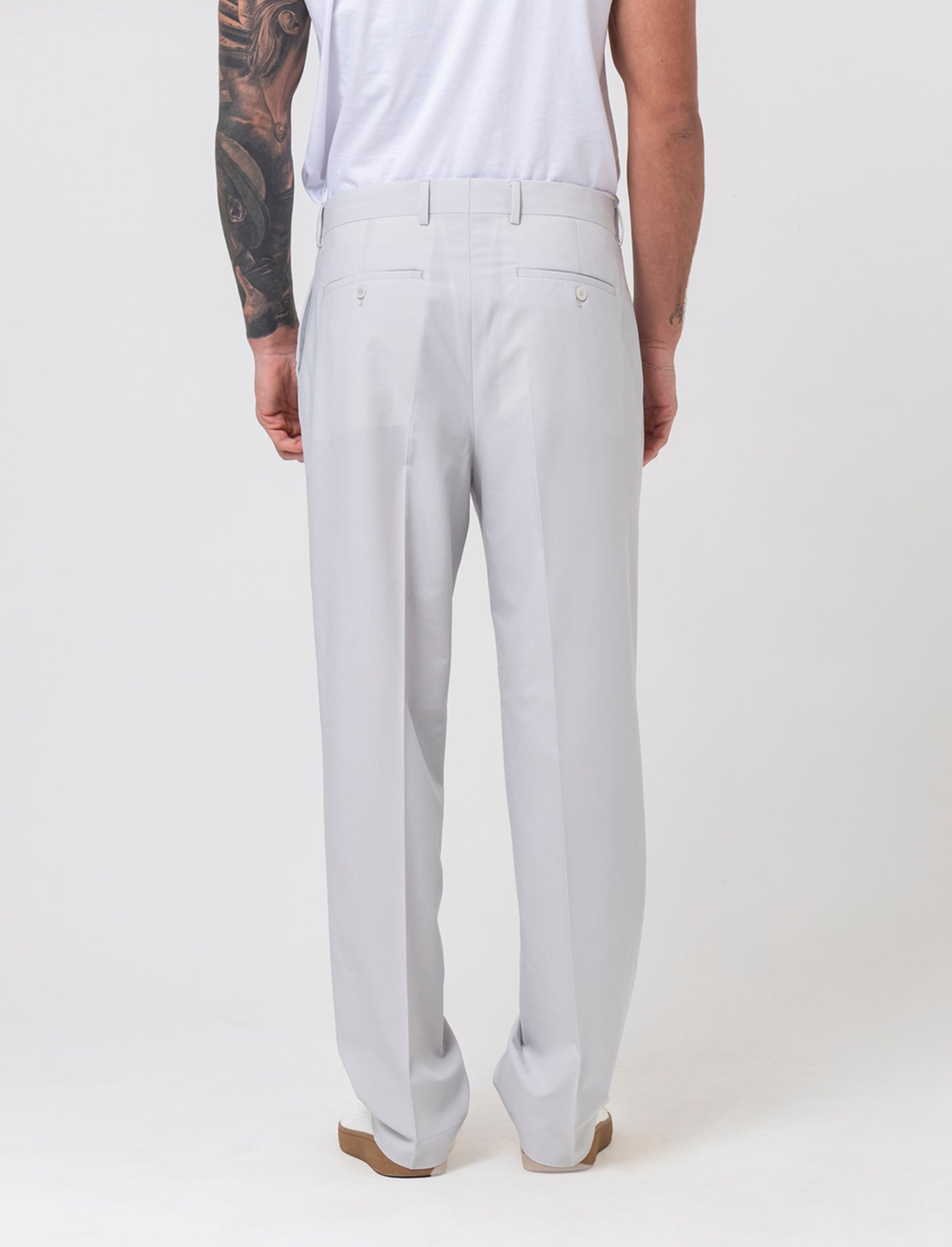 Pantaloni da completo relaxed fit da uomo - Grigio ghiaccio