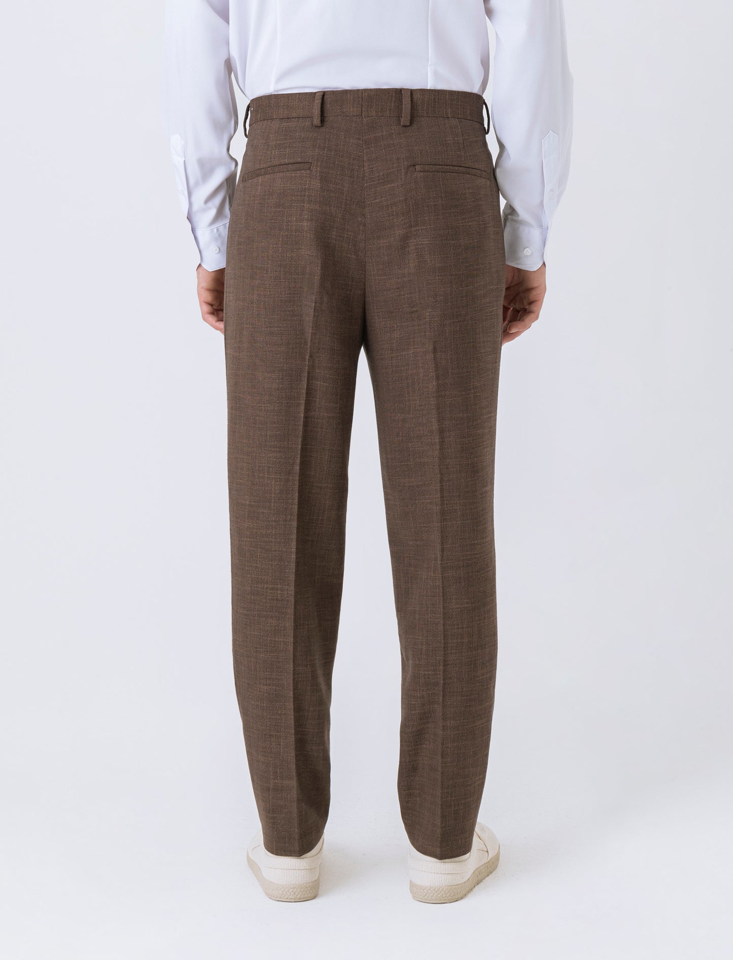 Pantaloni da completo formal fit da uomo - Moro