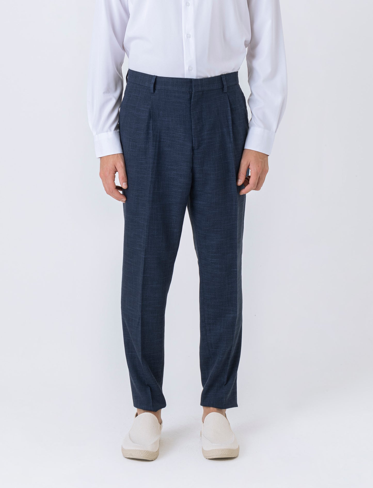 Pantaloni da completo formal fit da uomo - Blu