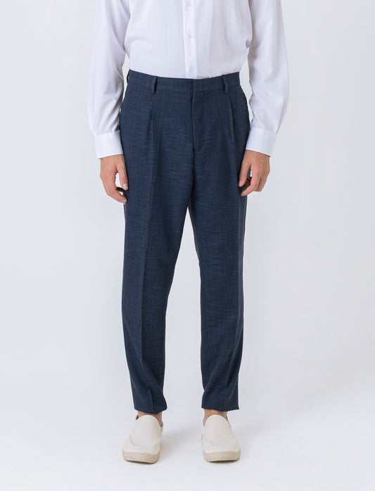 Pantaloni da completo formal fit da uomo - Blu