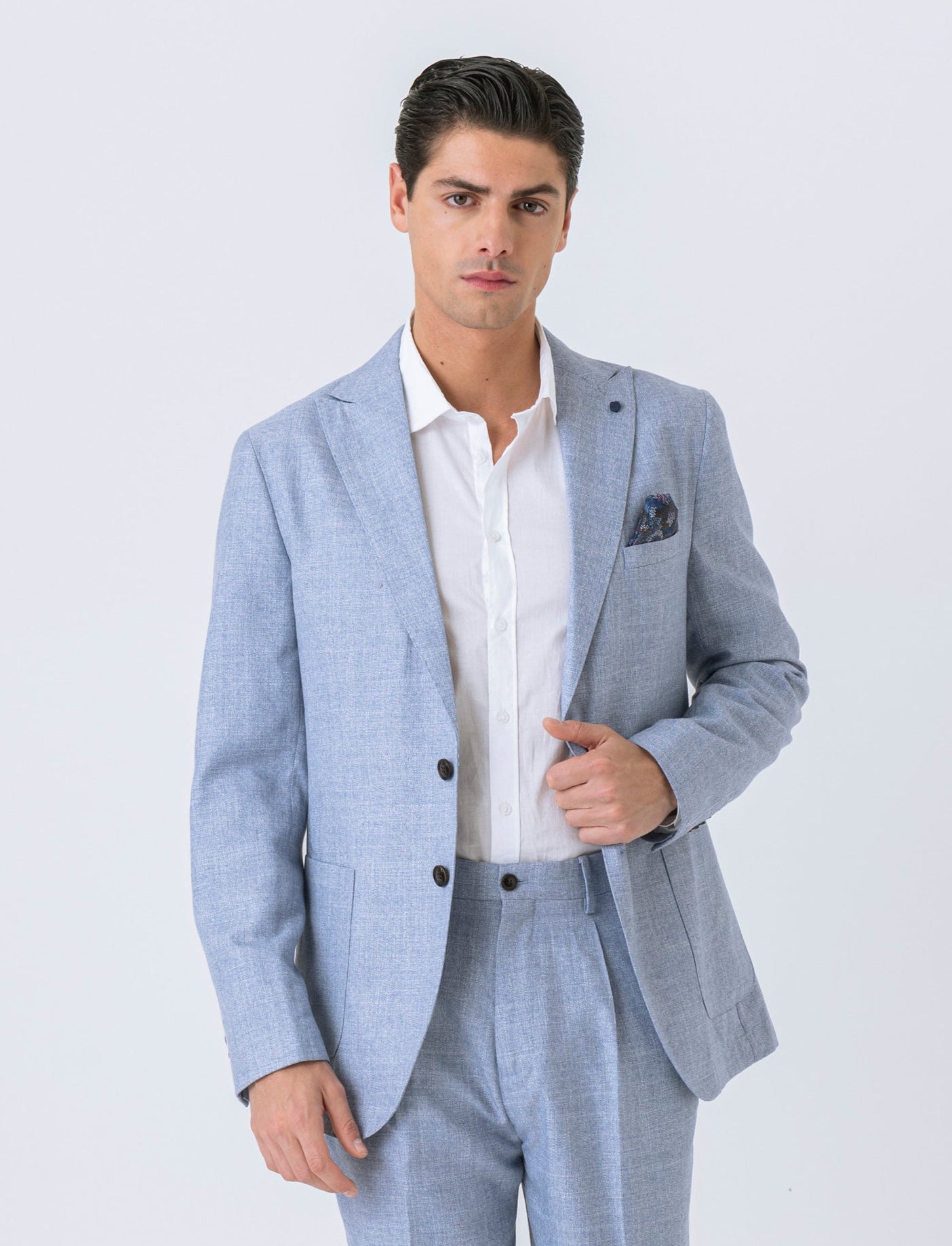 Man's formal fit blazer for complete look - Sky blue