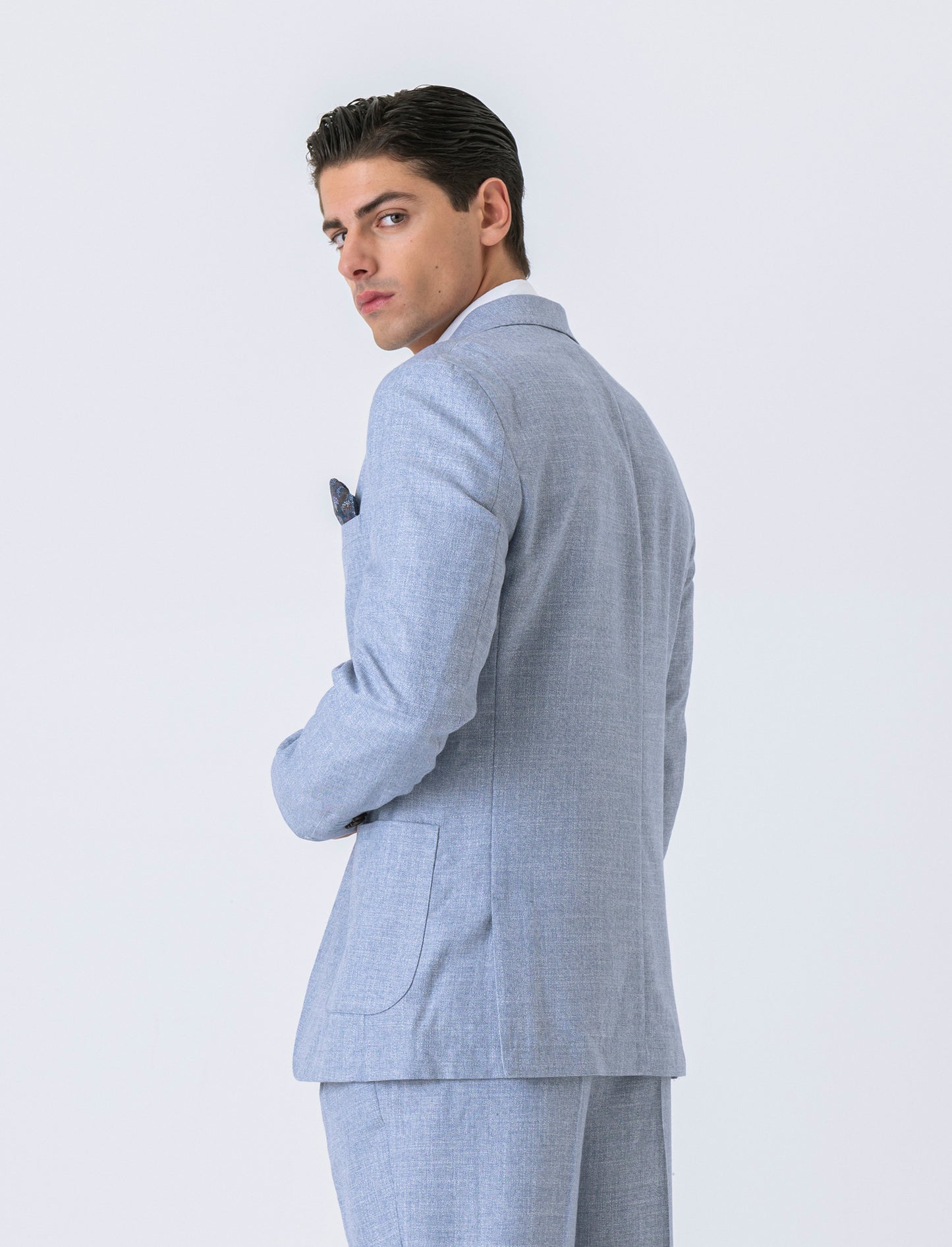 Man's formal fit blazer for complete look - Sky blue