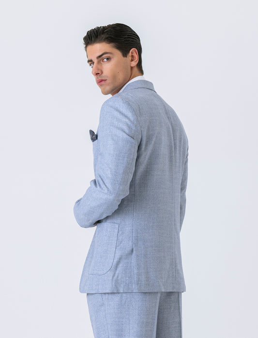 Man's formal fit blazer for complete look - Sky blue