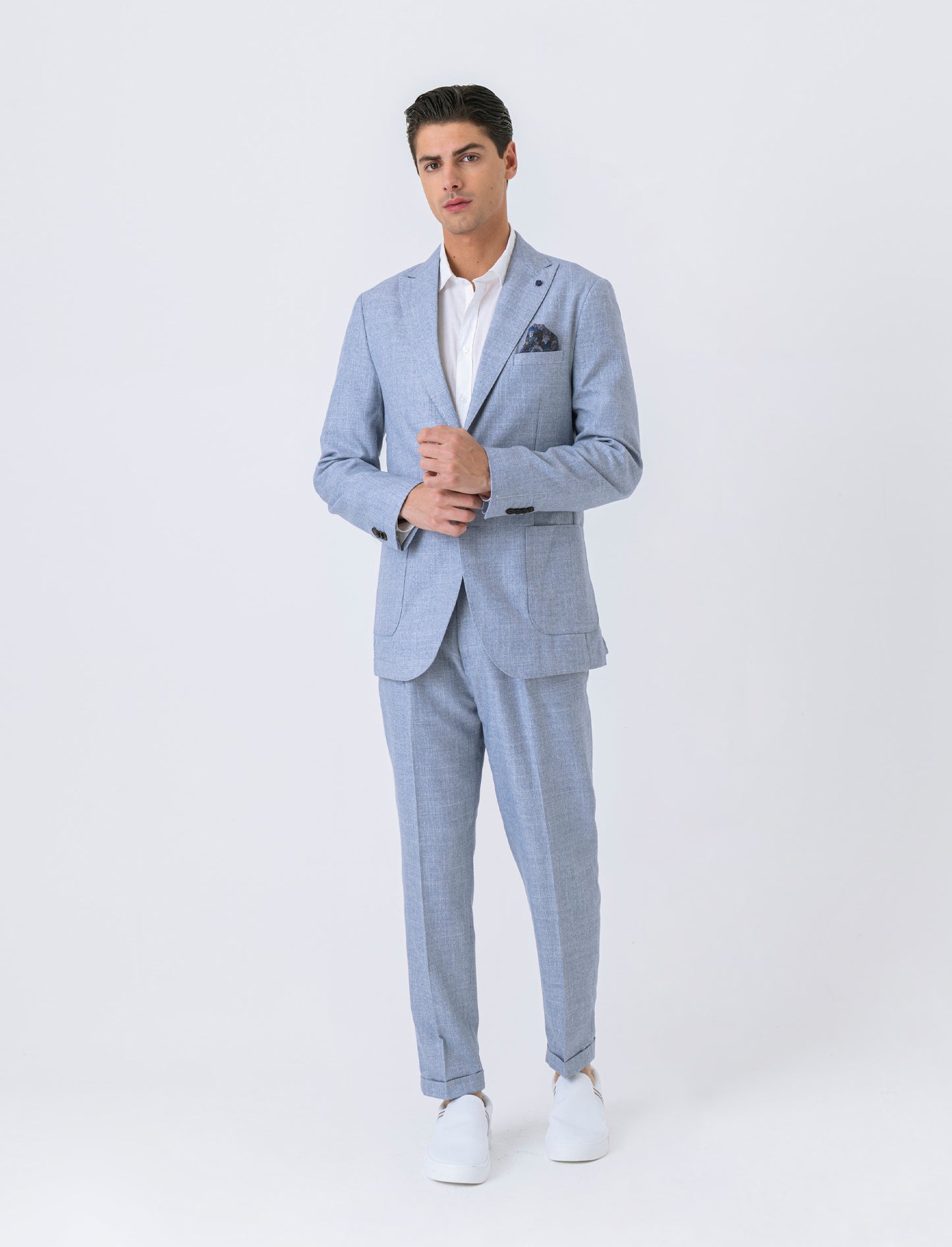 Man's formal fit blazer for complete look - Sky blue