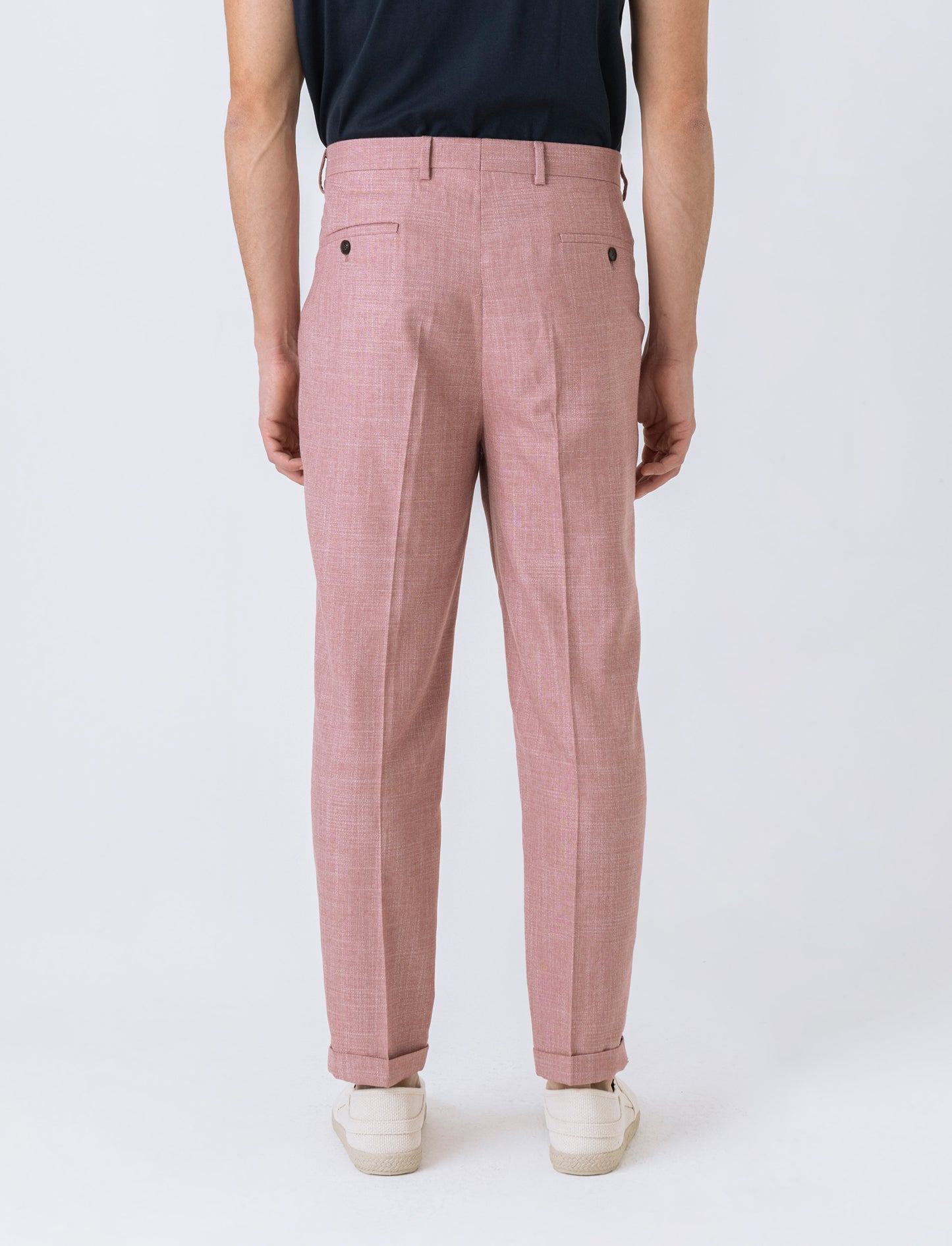Pantaloni da completo formal fit da uomo - Corallo