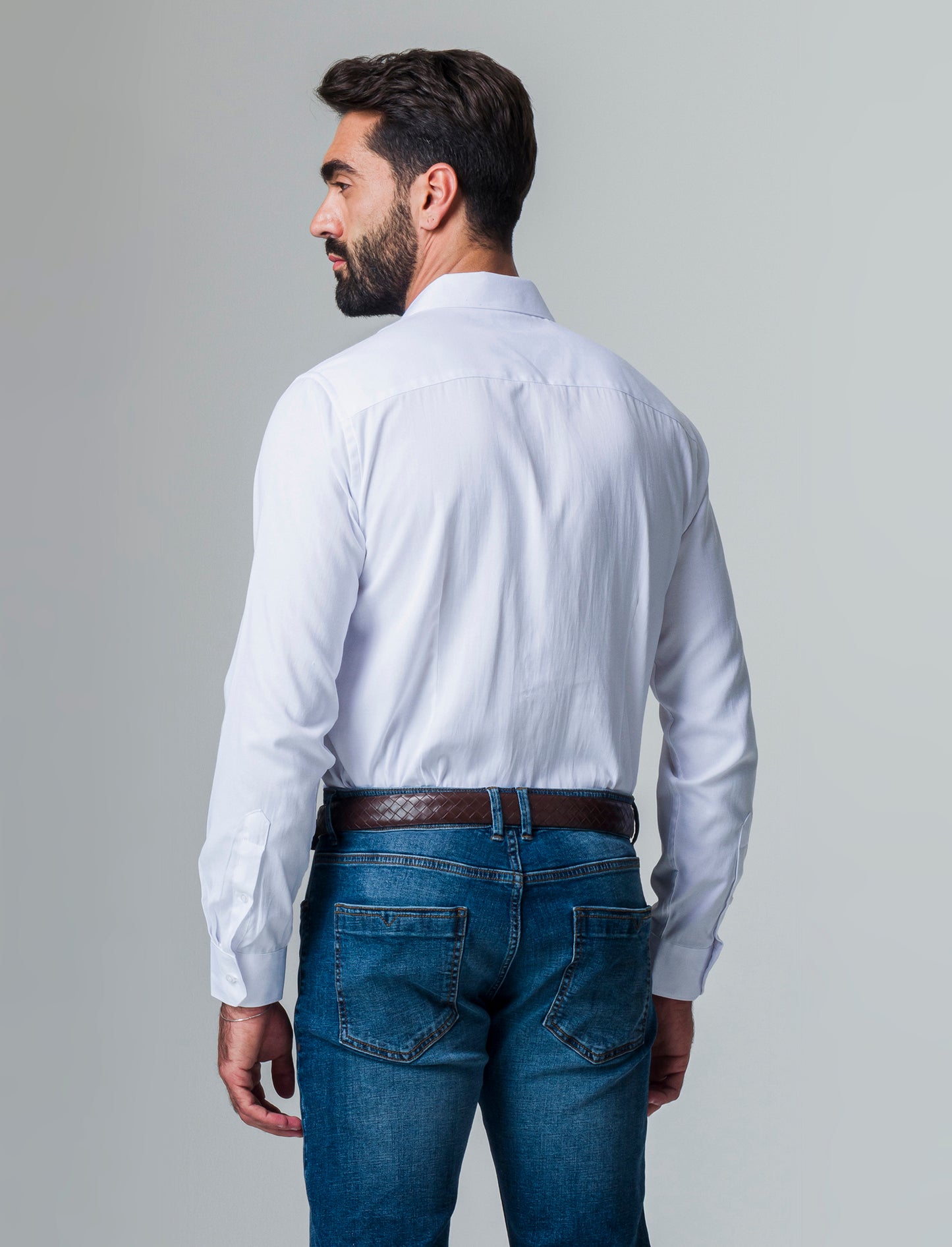 Man's regular fit oxford shirt - White