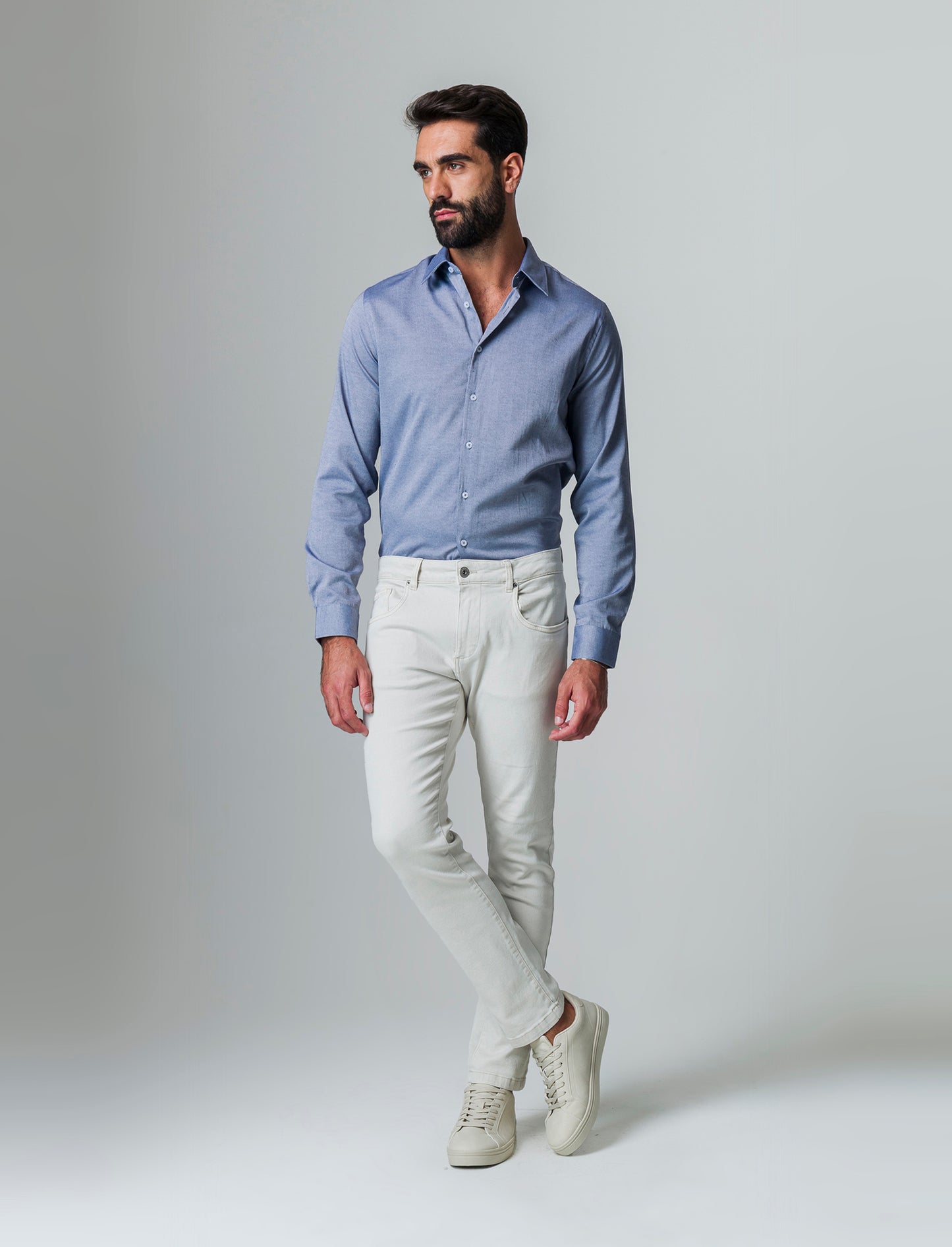 Man's regular fit oxford shirt - Blue