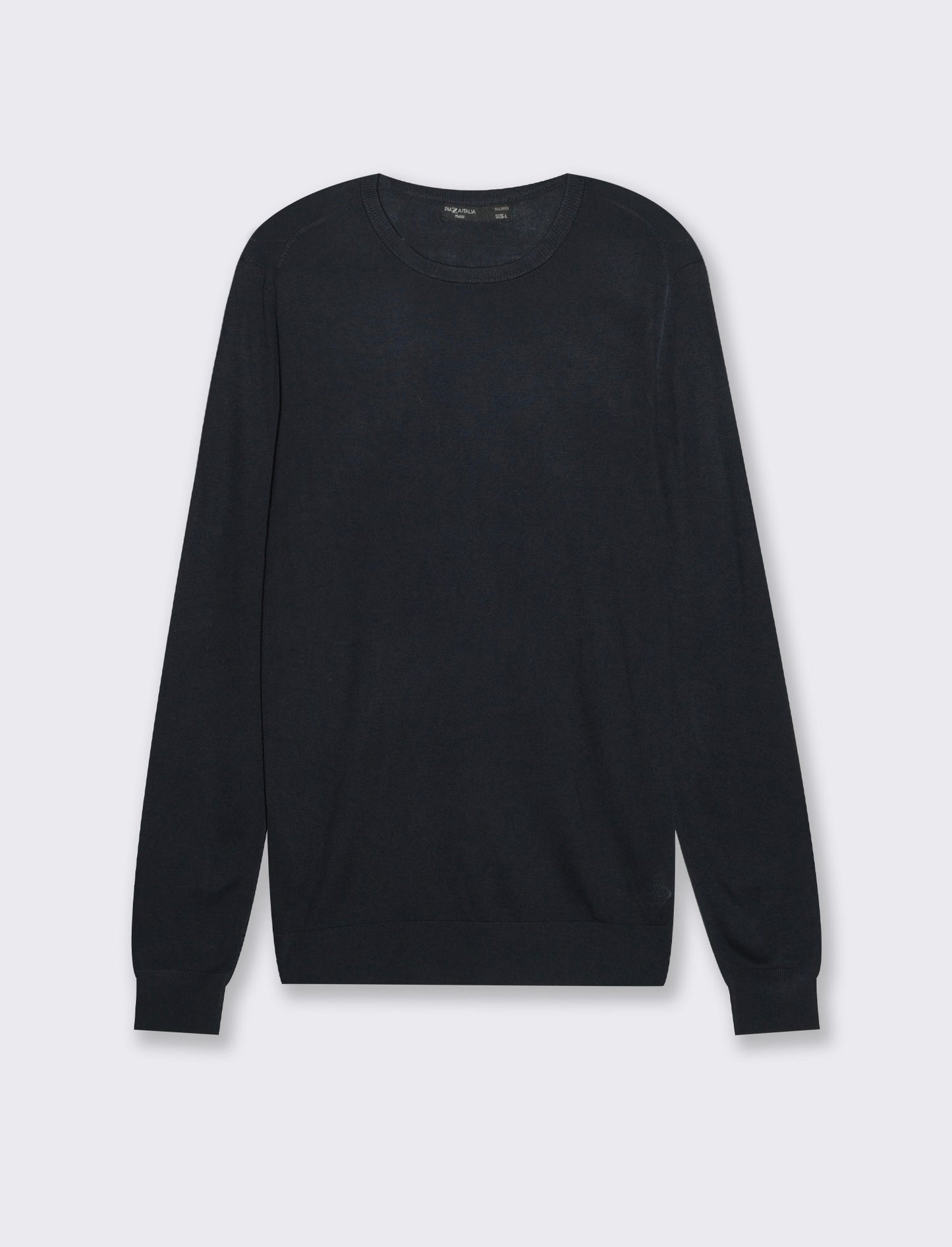 Maglia basic effetto cachemere da uomo - Blu