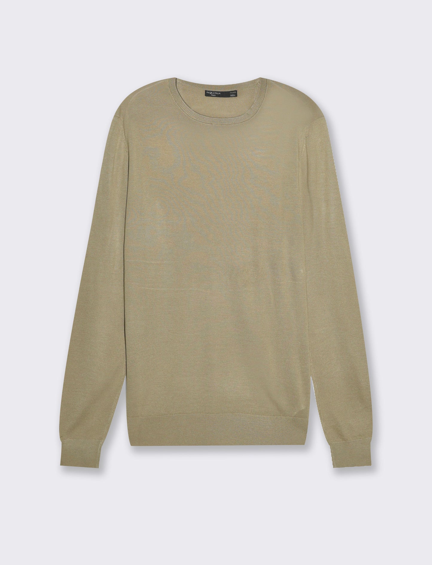 Maglia basic effetto cachemere da uomo - Verde salvia