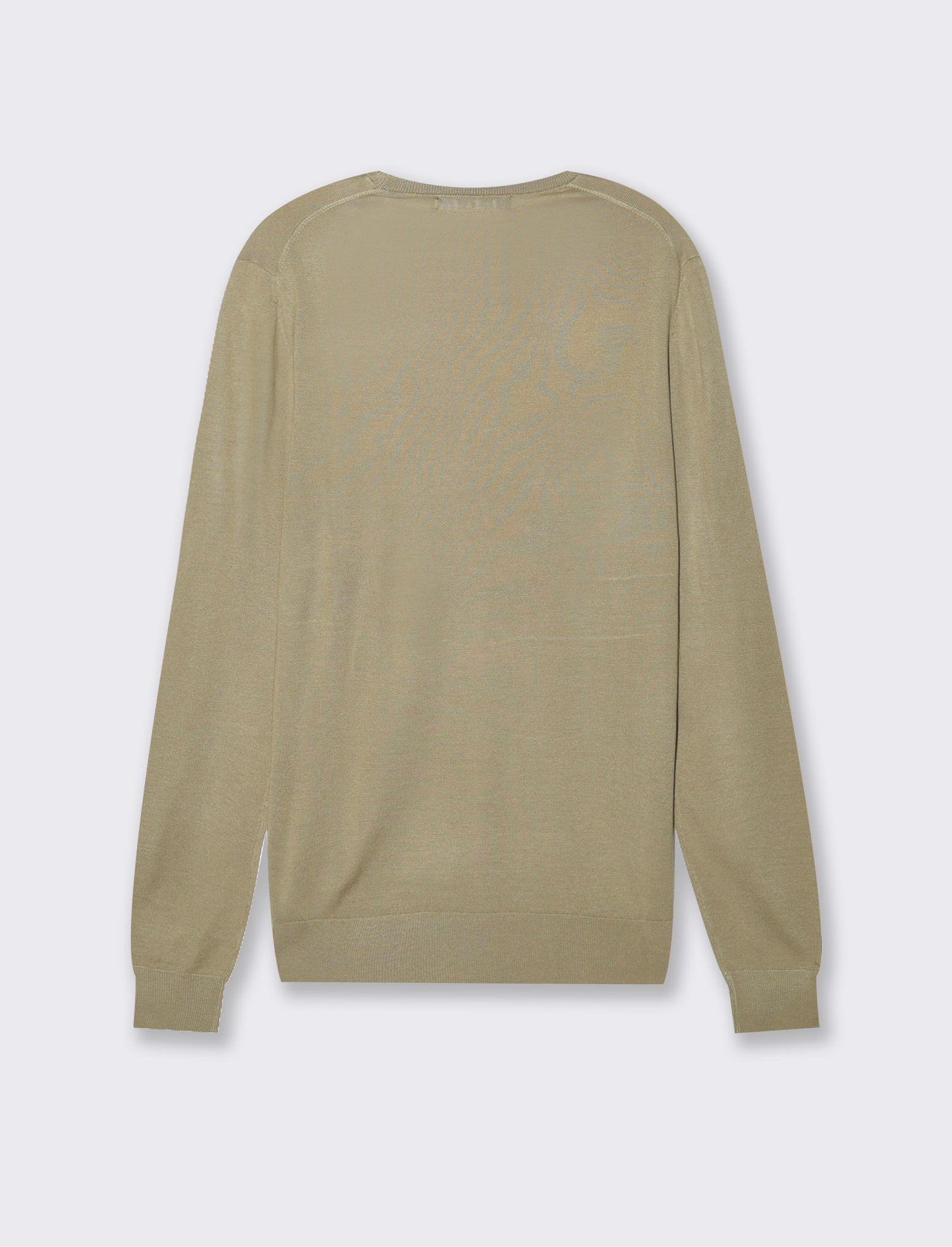 Maglia basic effetto cachemere da uomo - Verde salvia