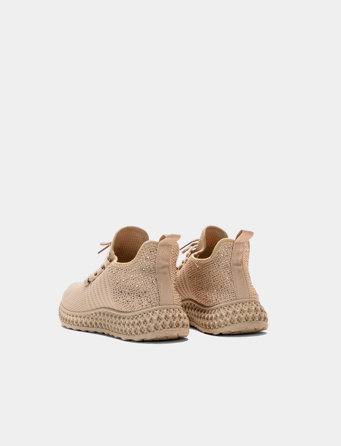 Sneakers da donna con strass - Beige
