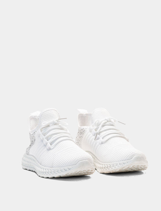 Sneakers da donna con strass - Bianco