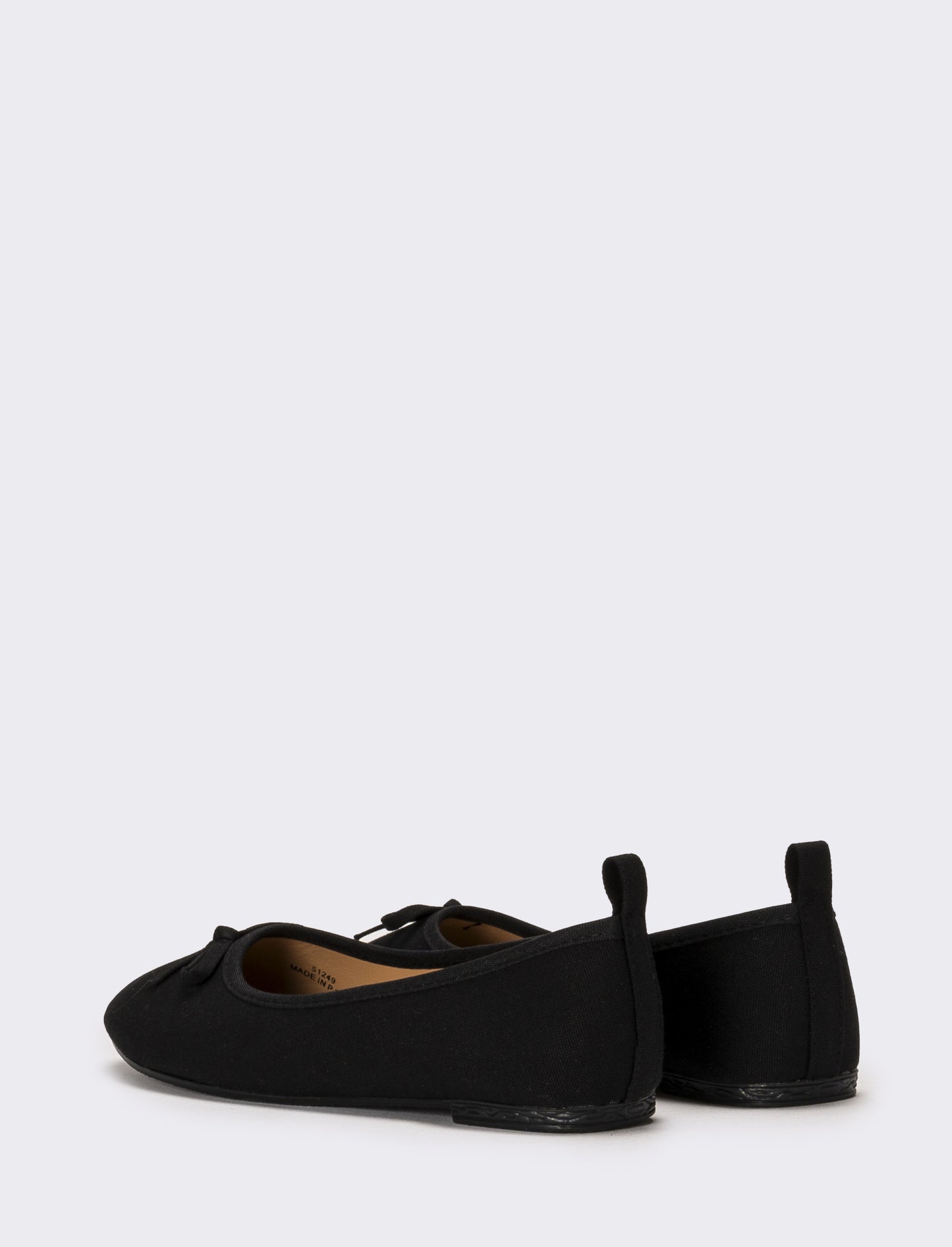 Ballerina in vernice da bambina - Nero