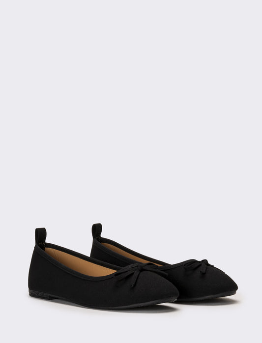 Ballerina in vernice da bambina - Nero