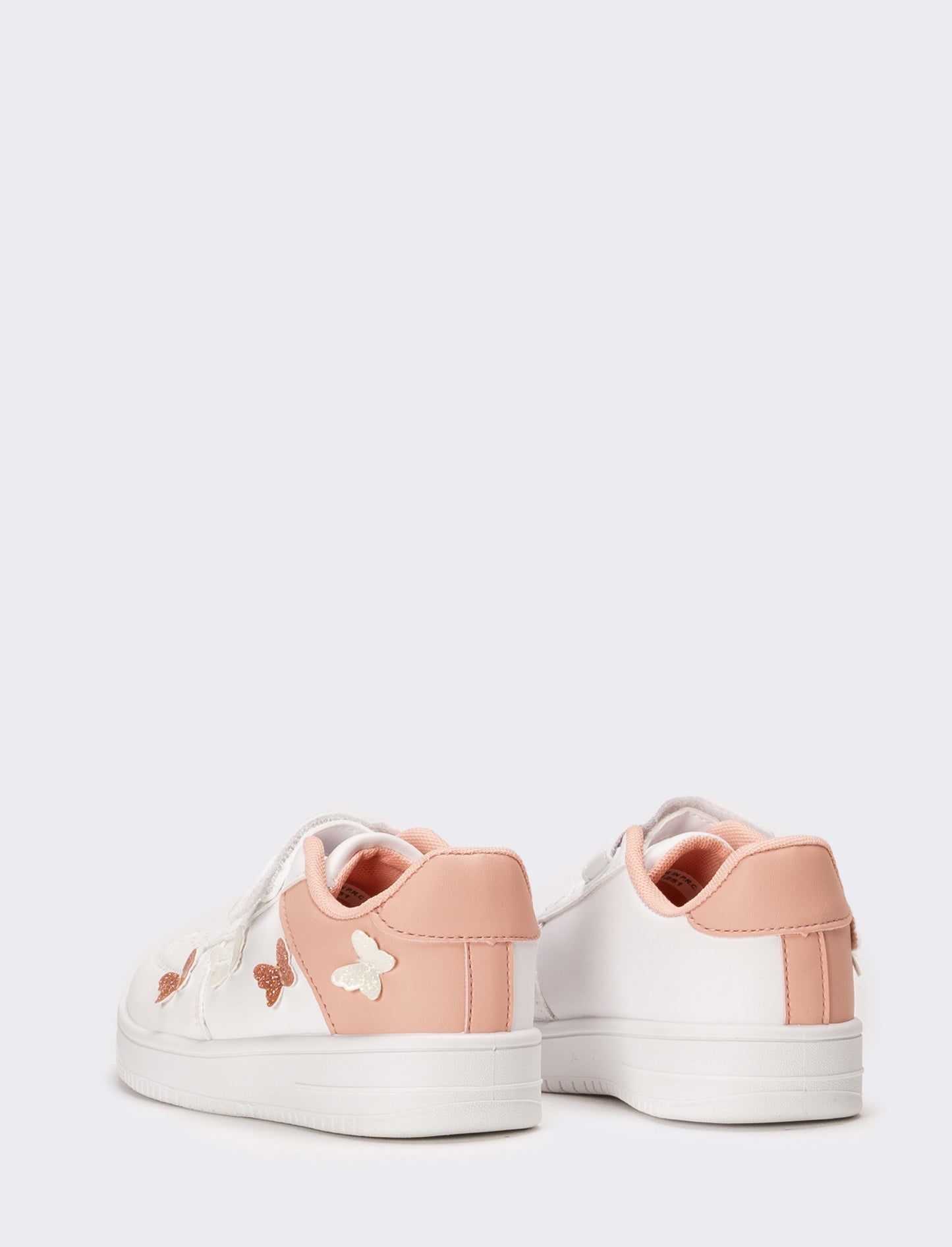 Sneakers con farfalle 3D da bambina - Bianco