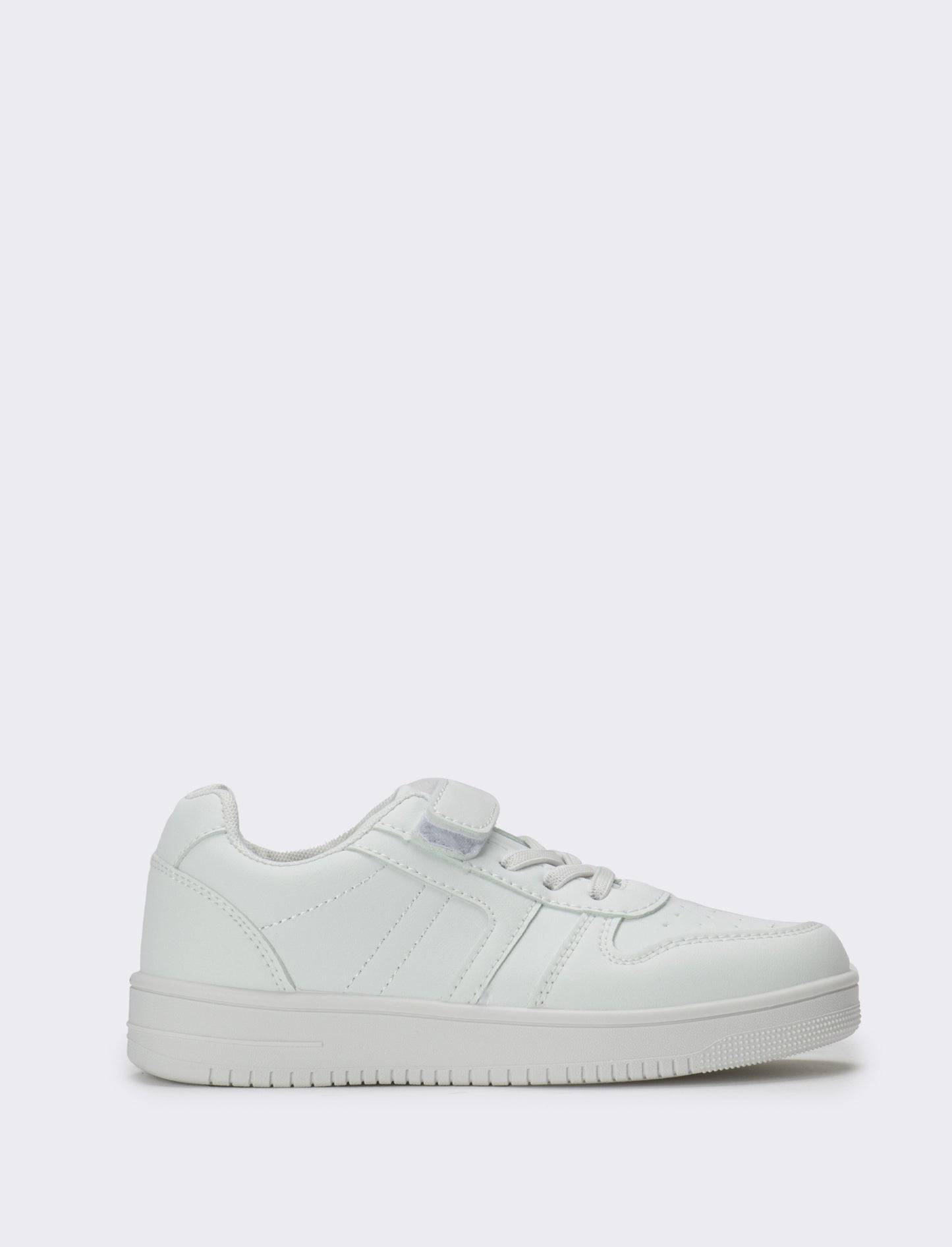 Sneakers monocolore da bambino - Bianco