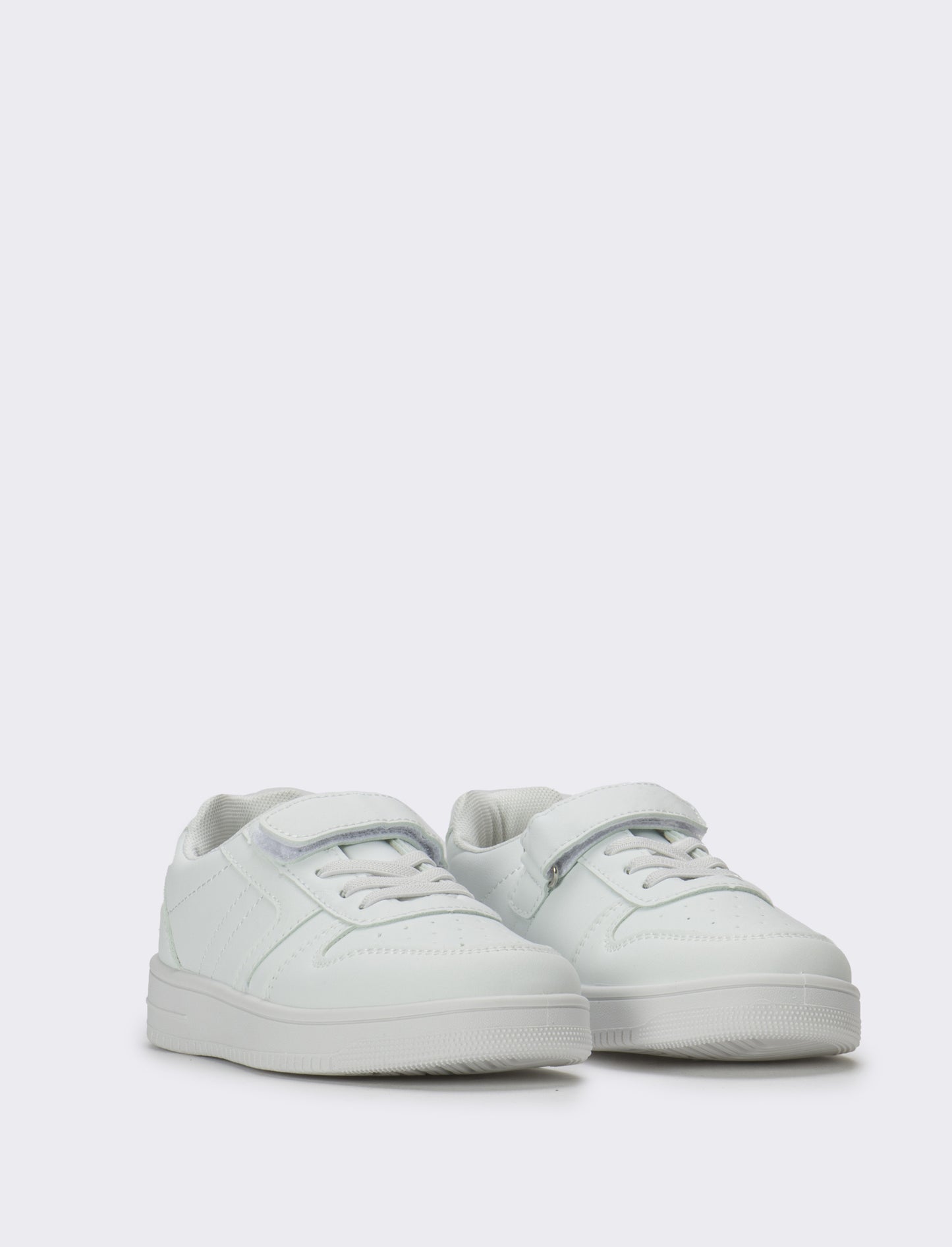 Sneakers monocolore da bambino - Bianco