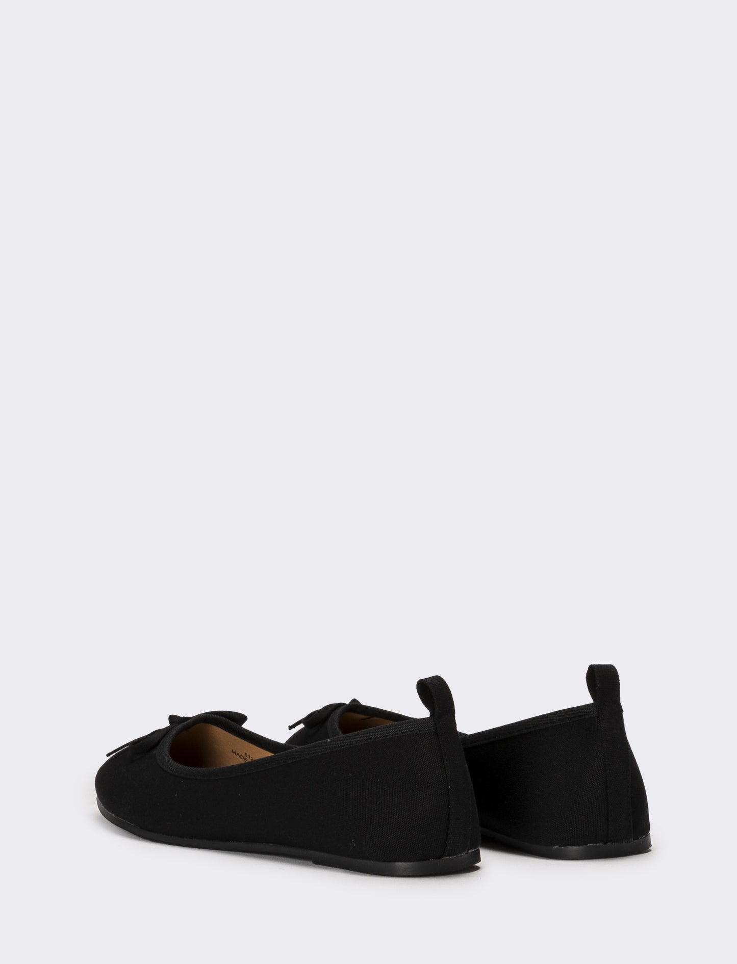 Ballerina con fiocco da donna - Nero