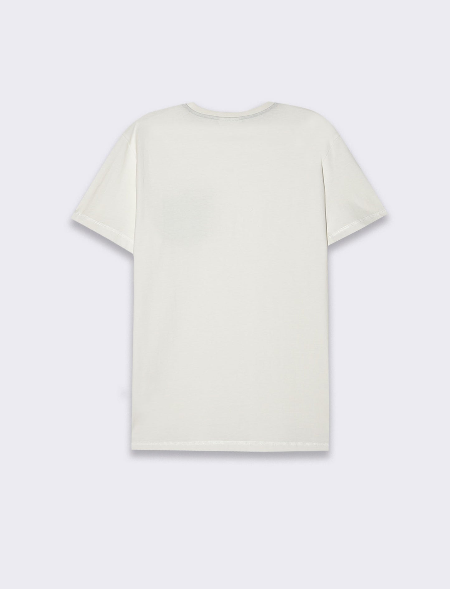 T-shirt con ricamo e taschino da uomo - Bianco