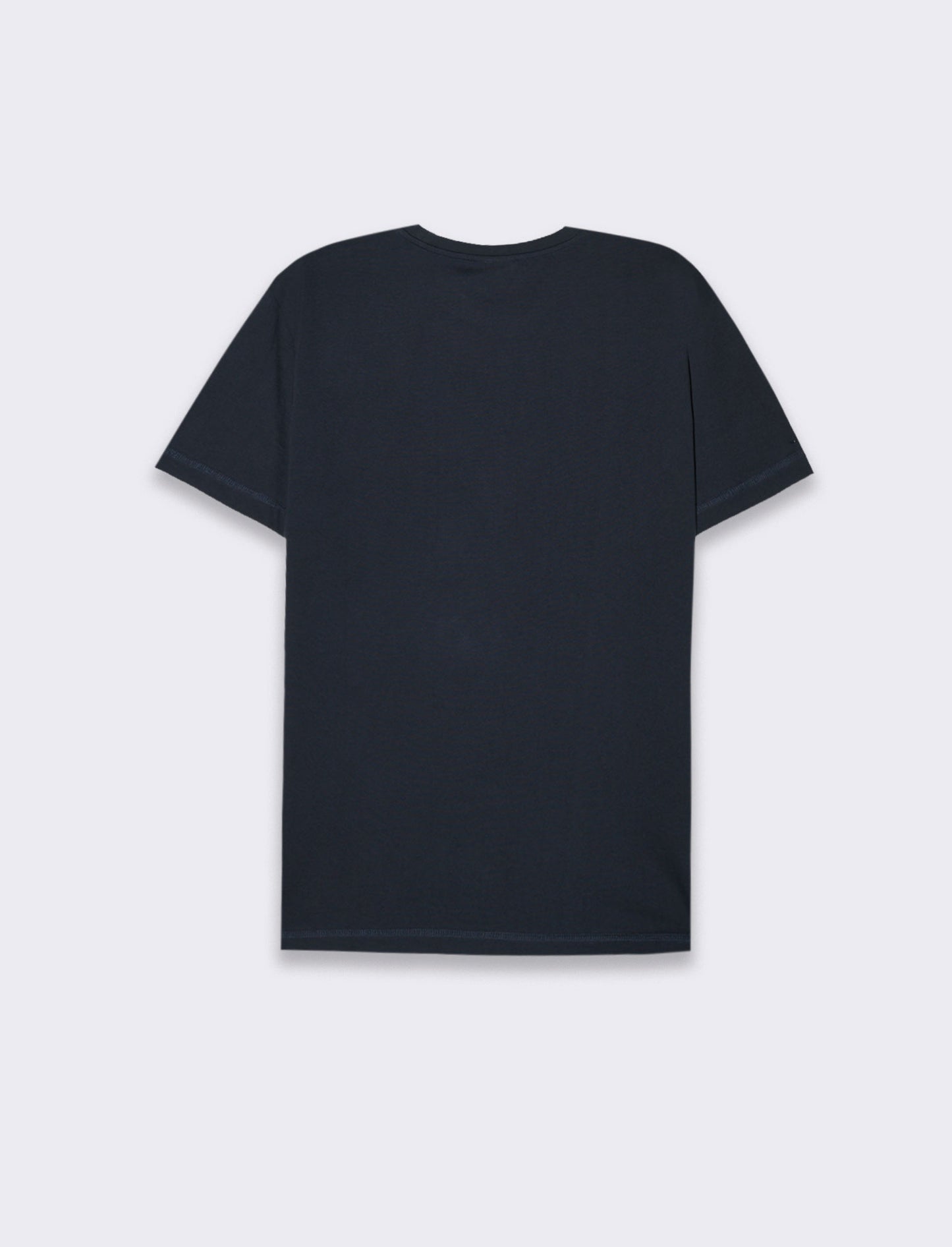 T-shirt con ricamo e taschino da uomo - Blu