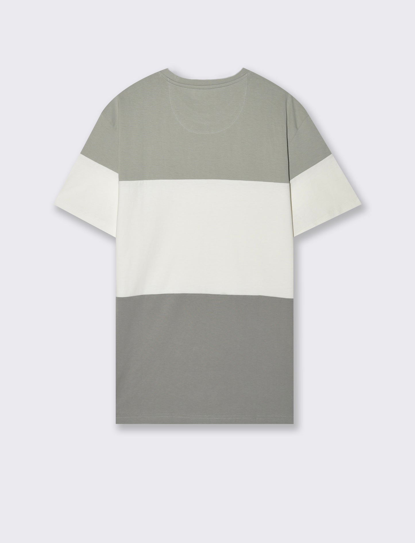 T-shirt a fasce da uomo - Bianco