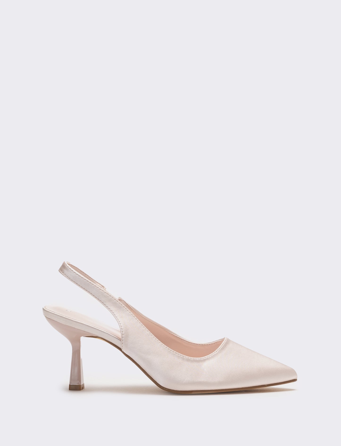 Slingback in raso da donna - Cipria