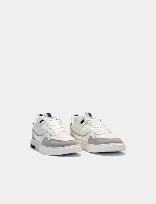 Sneakers con inserti da uomo - Bianco