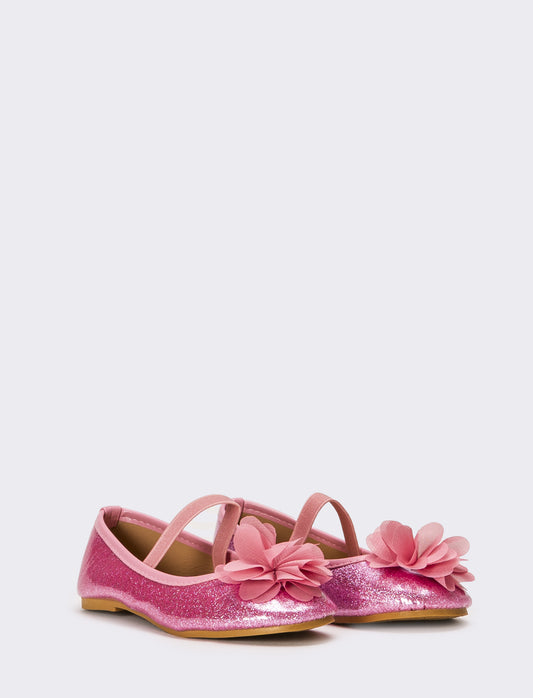 Ballerina da bambina con fiore - Rosa