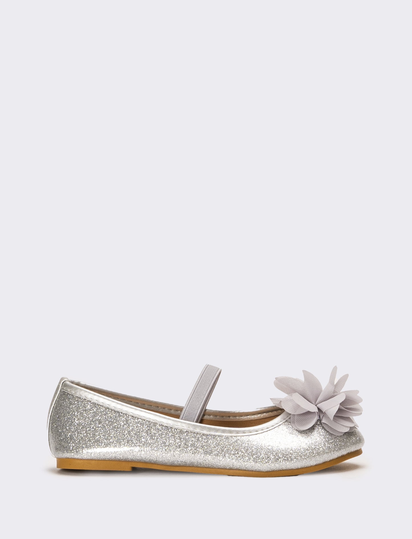Ballerina da bambina con fiore - Argento