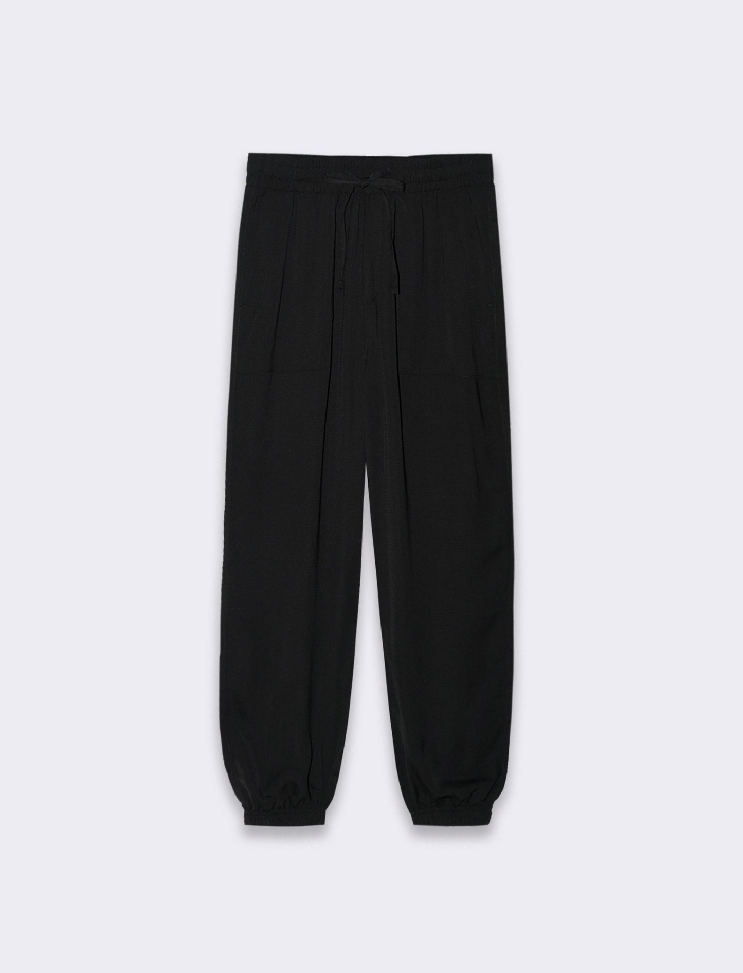 Woman's drawstring pants for comfort and style - Black