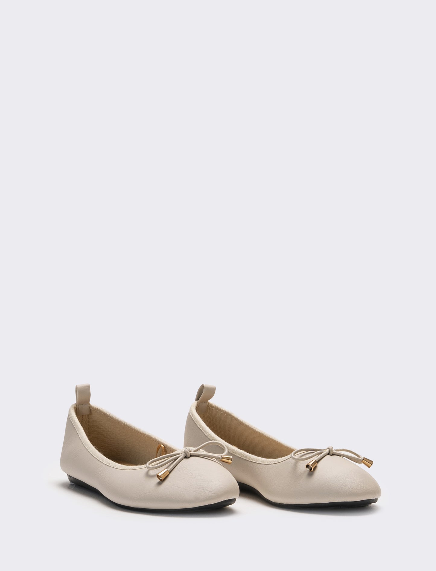 Ballerina da donna con fiocco - Beige