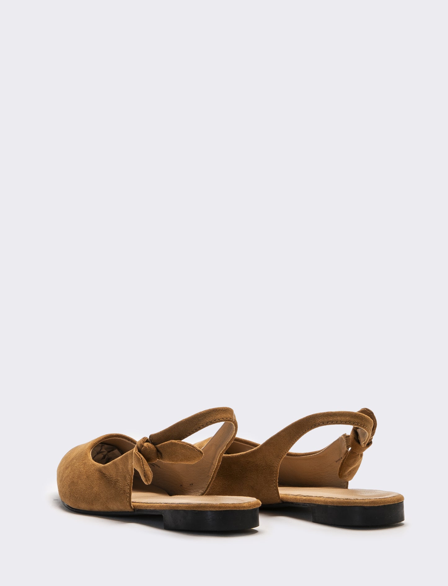 Slingback da donna con fiocco laterale - Cammello