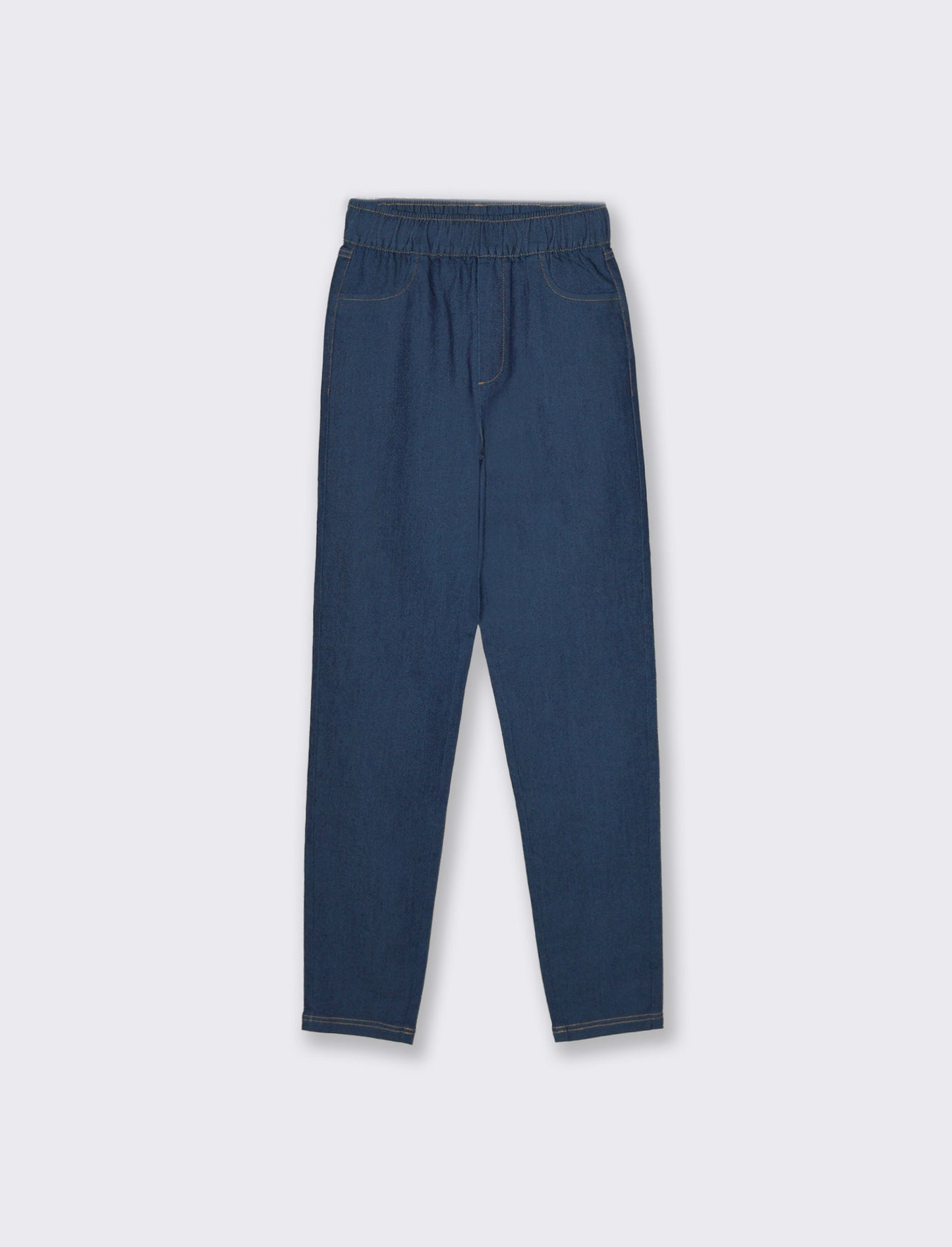 Woman's elastic waistband pants - Blue